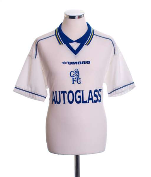 1998-2000 away Chelsea shirt jersey áo đấu bóng đá white