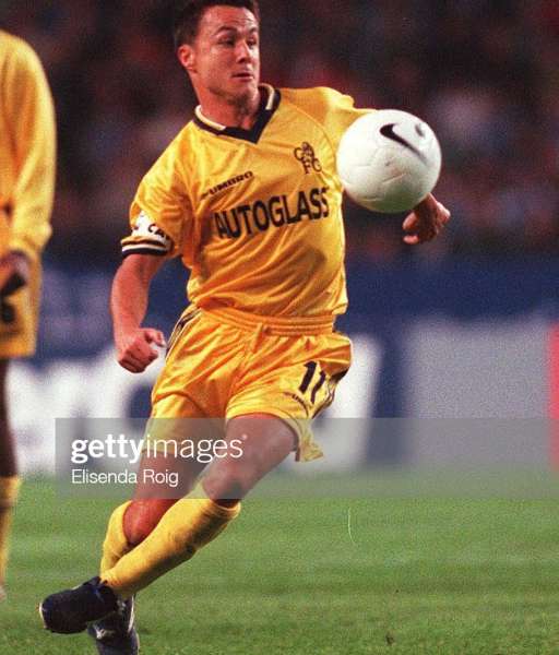 1998-2000 third Chelsea shirt jersey áo đấu bóng đá yellow