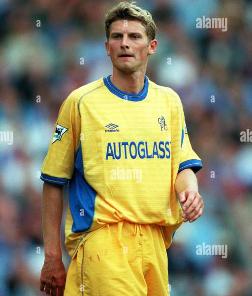 2000-2002 away third Chelsea shirt jersey áo đấu bóng đá yellow