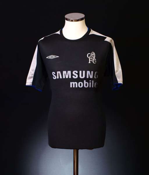 2005-2006 away third Chelsea shirt jersey áo đấu bóng đá black