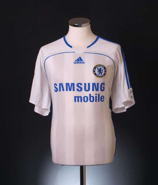 2006-2007 away Chelsea shirt jersey áo đấu bóng đá white