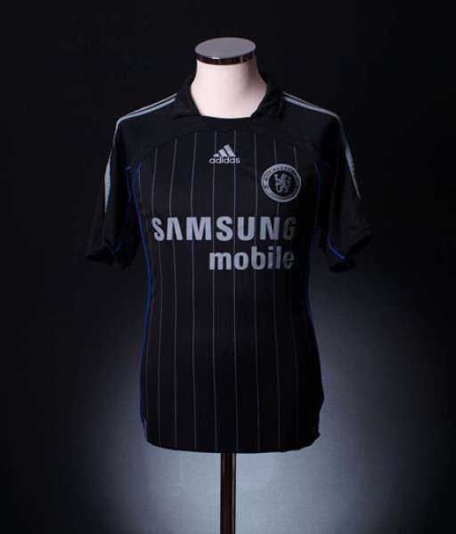 2006-2007 third Chelsea shirt jersey áo đấu bóng đá black