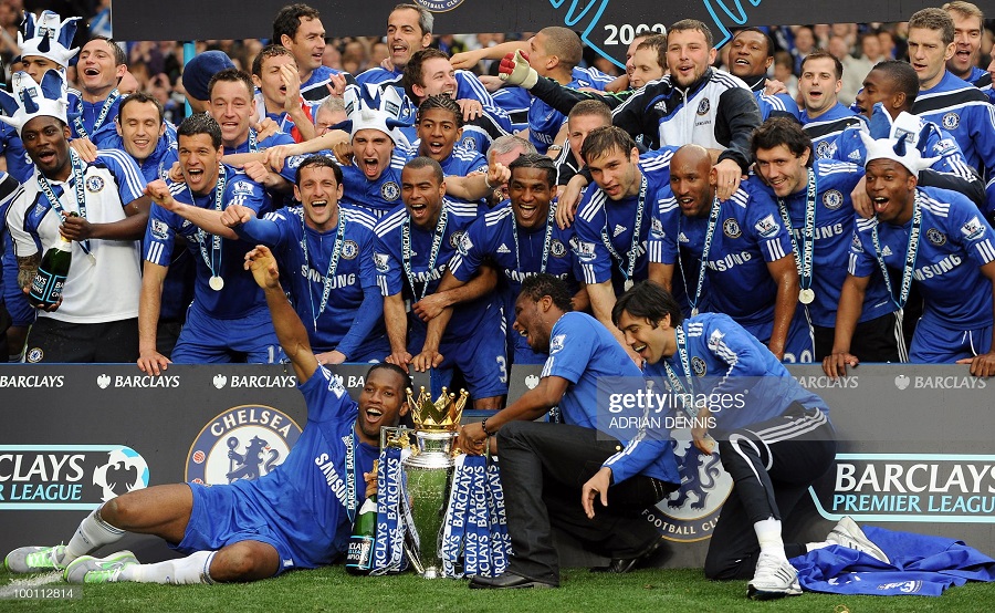 2009-2010 home Chelsea shirt jersey áo đấu bóng đá blue
