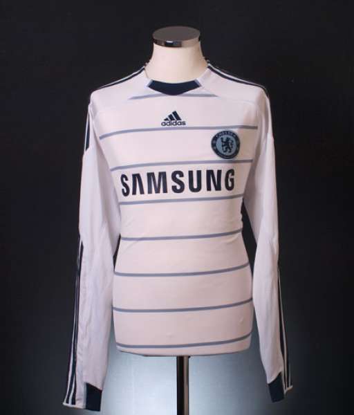 2009-2010 third Chelsea shirt jersey áo đấu bóng đá white