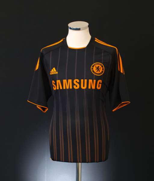 2010-2011 away Chelsea shirt jersey áo đấu bóng đá black