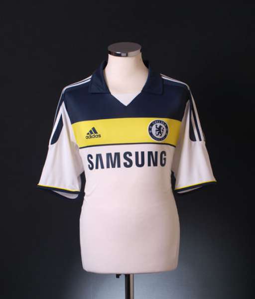 2011-2012 third Chelsea shirt jersey áo đấu bóng đá white