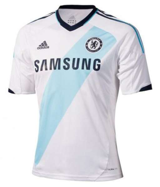 2012-2013 away Chelsea shirt jersey áo đấu bóng đá white