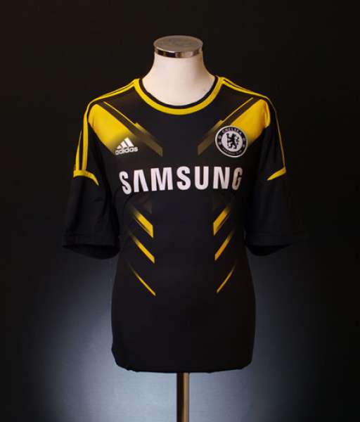2012-2013 third Chelsea shirt jersey áo đấu bóng đá black
