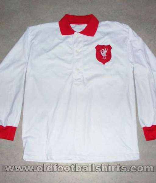 1953-1954 away Liverpool shirt jersey áo đấu bóng đá white