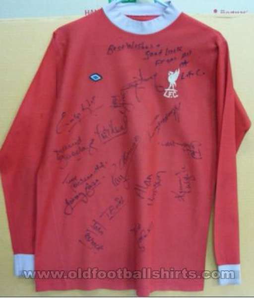1973-1974 home Liverpool shirt jersey áo đấu bóng đá red