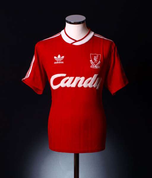 1988-1989 home Liverpool shirt jersey áo đấu bóng đá red