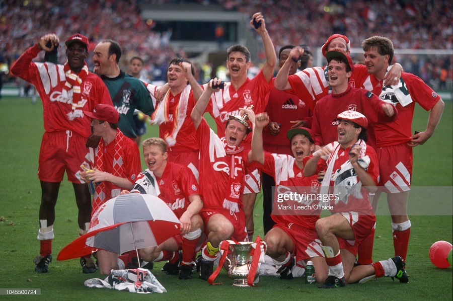 1991-1992 home Liverpool shirt jersey áo đấu bóng đá red