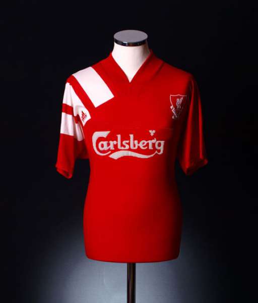1992-1993 home Liverpool shirt jersey áo đấu bóng đá red