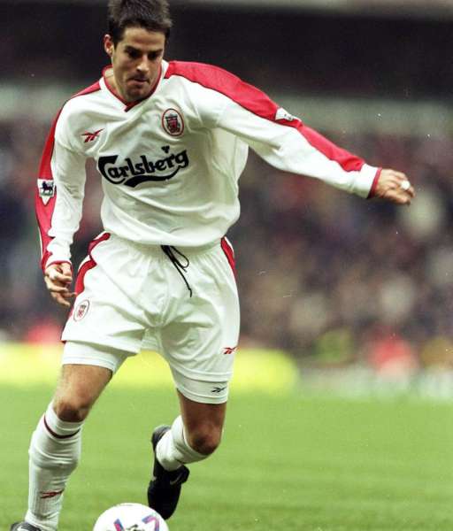 1998-2000 away third Liverpool shirt jersey áo đấu bóng đá white