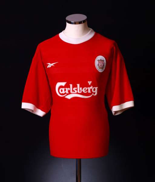 1998-2000 home Liverpool shirt jersey áo đấu bóng đá red