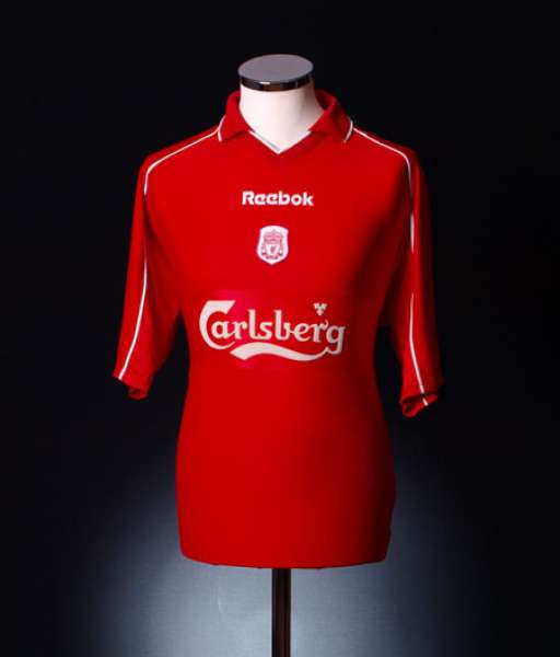 2000-2002 home Liverpool shirt jersey áo đấu bóng đá red