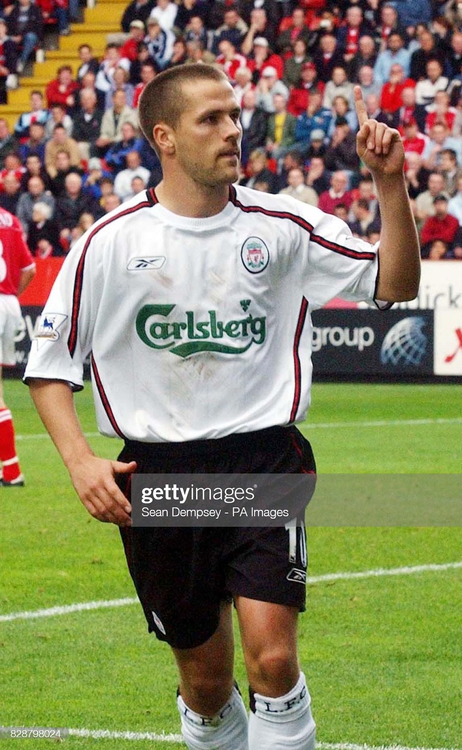 Áo đấu Liverpool 2003 2004 2005 away white shirt jersey Reebok