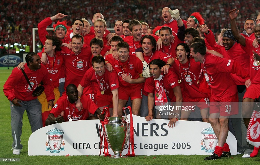 2004-2006 home Liverpool shirt jersey áo đấu bóng đá red