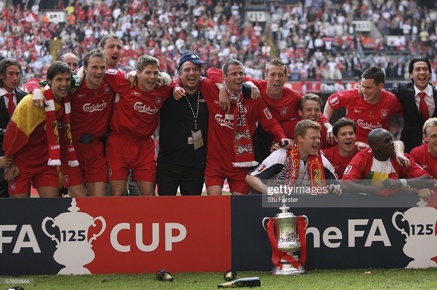 2004-2006 home Liverpool shirt jersey áo đấu bóng đá red