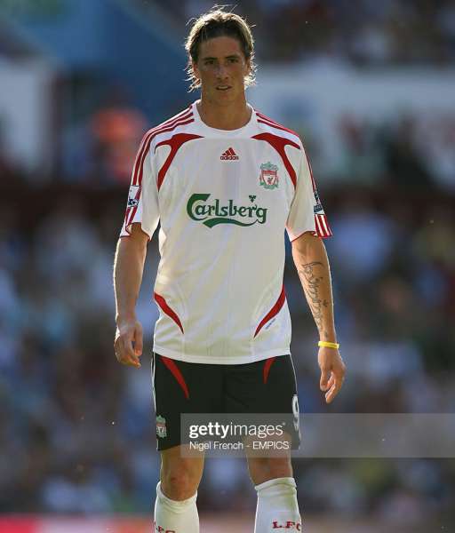 2007-2008 away Liverpool shirt jersey áo đấu bóng đá white Adidas