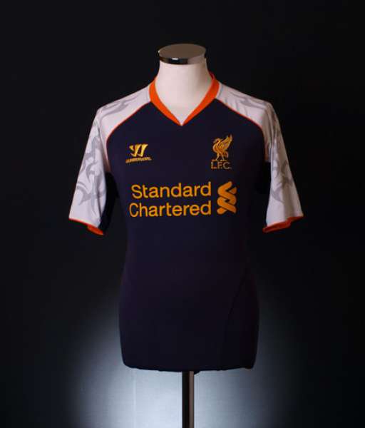 2012-2013 third Liverpool shirt jersey áo bóng đá blue Warrior WSTM208