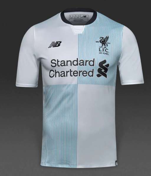 2017-2018 away Liverpool shirt jersey áo white New Balance MT730015