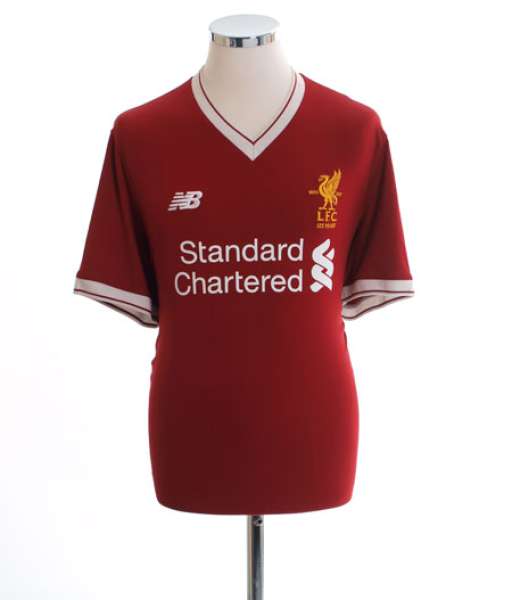 2017-2018 home Liverpool shirt jersey bóng đá red New Balance MT730001
