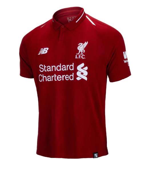 2018-2019 home Liverpool shirt jersey áo red New Balance MT7830000