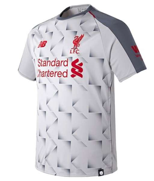2018-2019 third Liverpool shirt jersey áo grey New Balance MT7830032