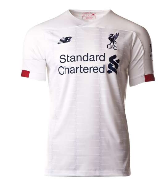 2019-2020 away Liverpool shirt jersey áo white New Balance MT7930013
