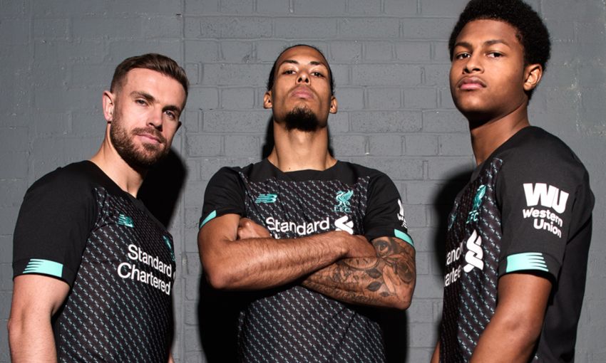 2019-2020 third Liverpool shirt jersey áo black New Balance MT7930023