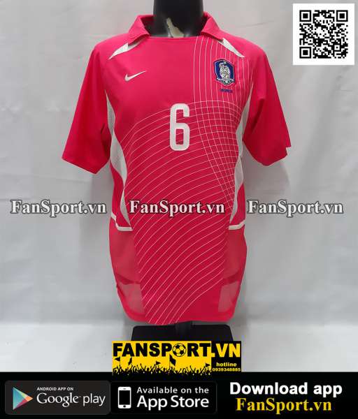 Áo Yoo 6 Hàn Quốc South Korea World Cup 2002 2003 2004 shirt jersey