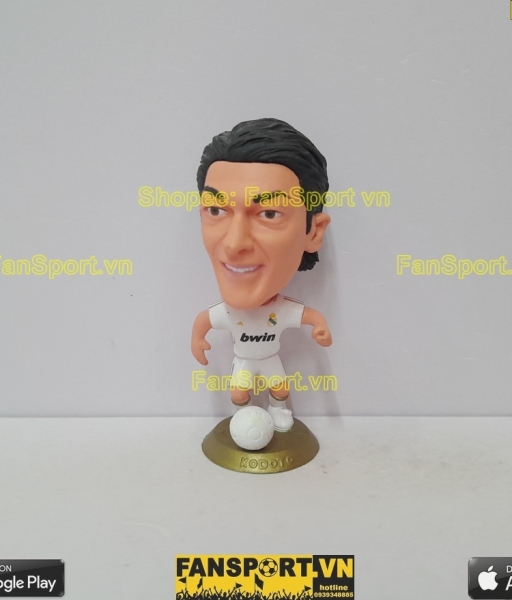 Tượng Mesut Ozil 10 Real Madrid 2011 2012 home white kodoto