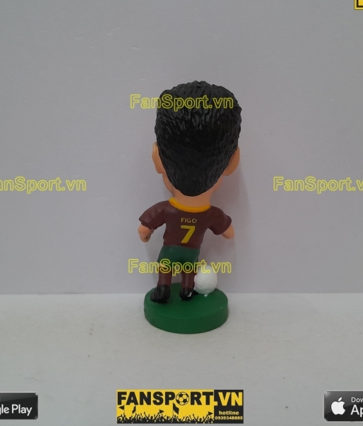 Tượng Luis Figo 7 Portugal 2000 2001 2002 home red corinthian PRO571