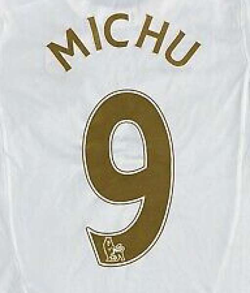 Nameset Michu 9 Swansea City Premier League 2007 2013 gold yellow