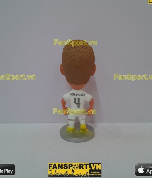 Tượng Sergio Ramos 4 Real Madrid 2015-2016 home white soccerwe