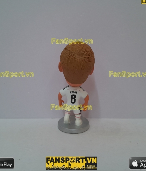 Tượng Toni Kroos 8 Real Madrid 2014-2015 home white soccerwe