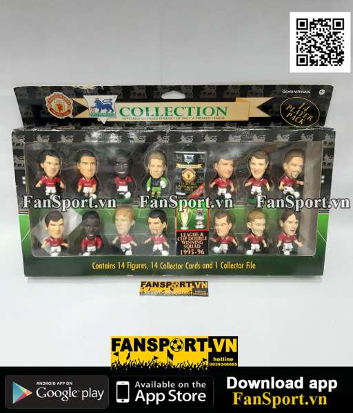 Bộ tượng Manchester United 1994 1995 19996 corinthian MU14P pack box
