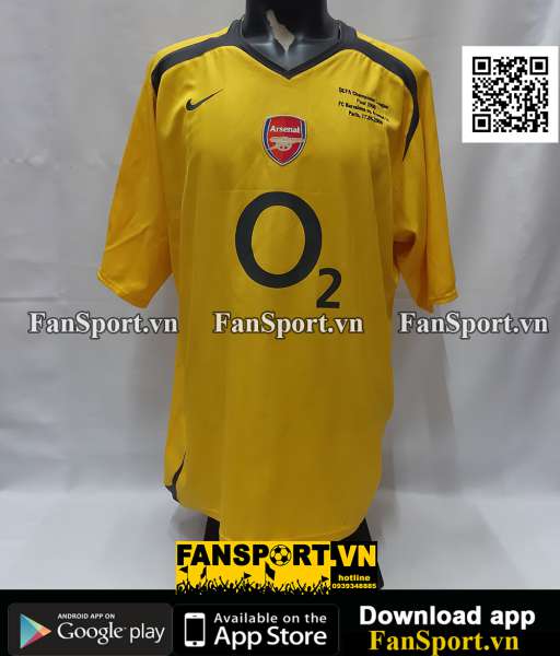 Áo Henrry Arsenal Champion League Final 2006 away shirt jersey 195581
