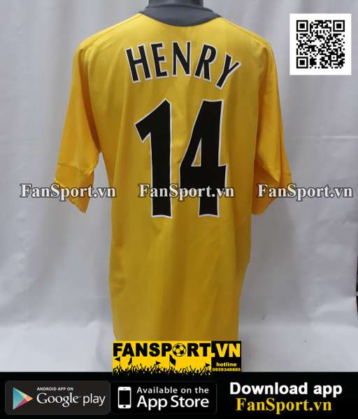 Áo Henry Arsenal Champion League Final 2006 away shirt jersey 195581