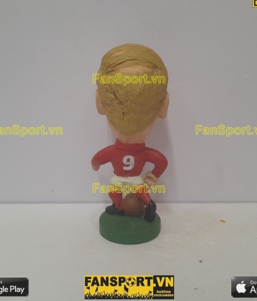 Tượng Bobby Charlton 9 England 1966 1974 away red corinthian PRO104