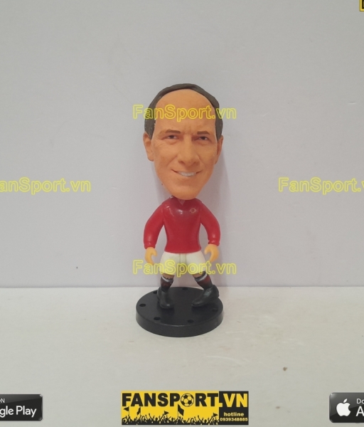 Tượng Bobby Charlton 9 Manchester United 1961 1971 home red soccerwe