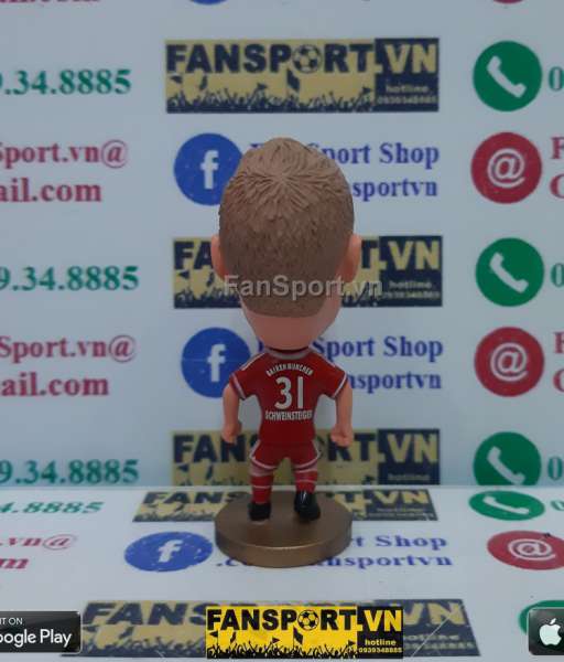 Tượng Schweinsteiger 31 Bayern Munich 2013 2014 home kodoto soccerwe