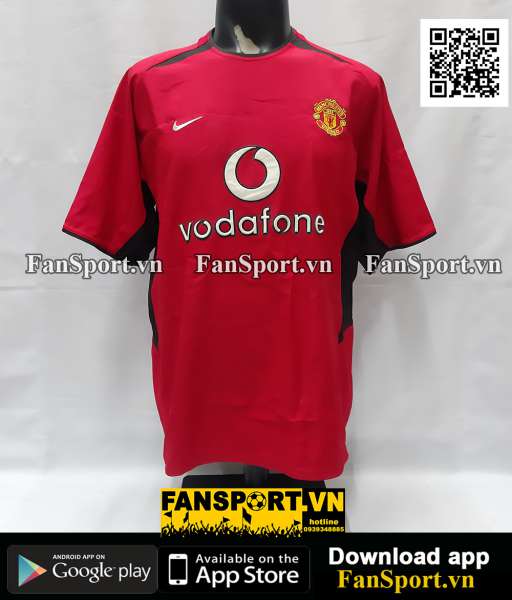 Áo đấu Manchester United 2002 2003 2004 home shirt jersey Nike 184947