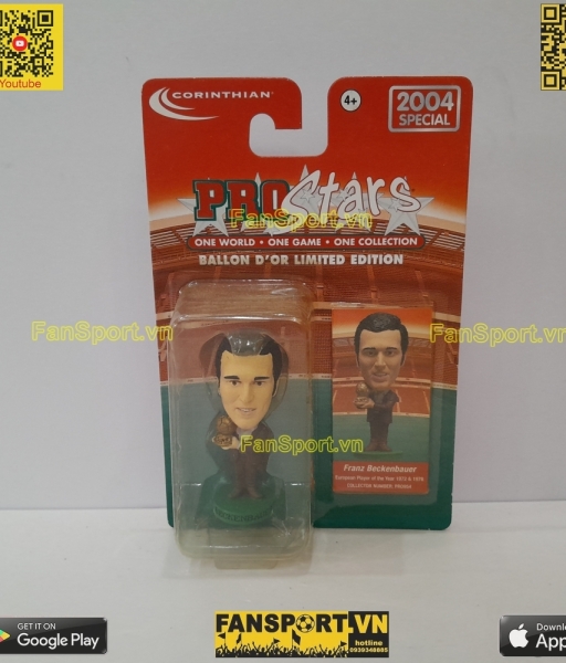 Tượng Beckenbauer Ballon D'or 1972 1976 Player of the Year PRO954