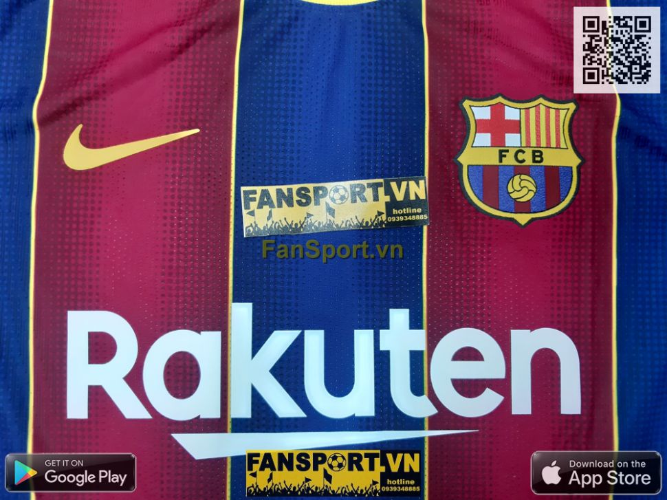 Box áo Messi 10 Barcelona 2020 2021 home shirt jersey Authentic Vapor