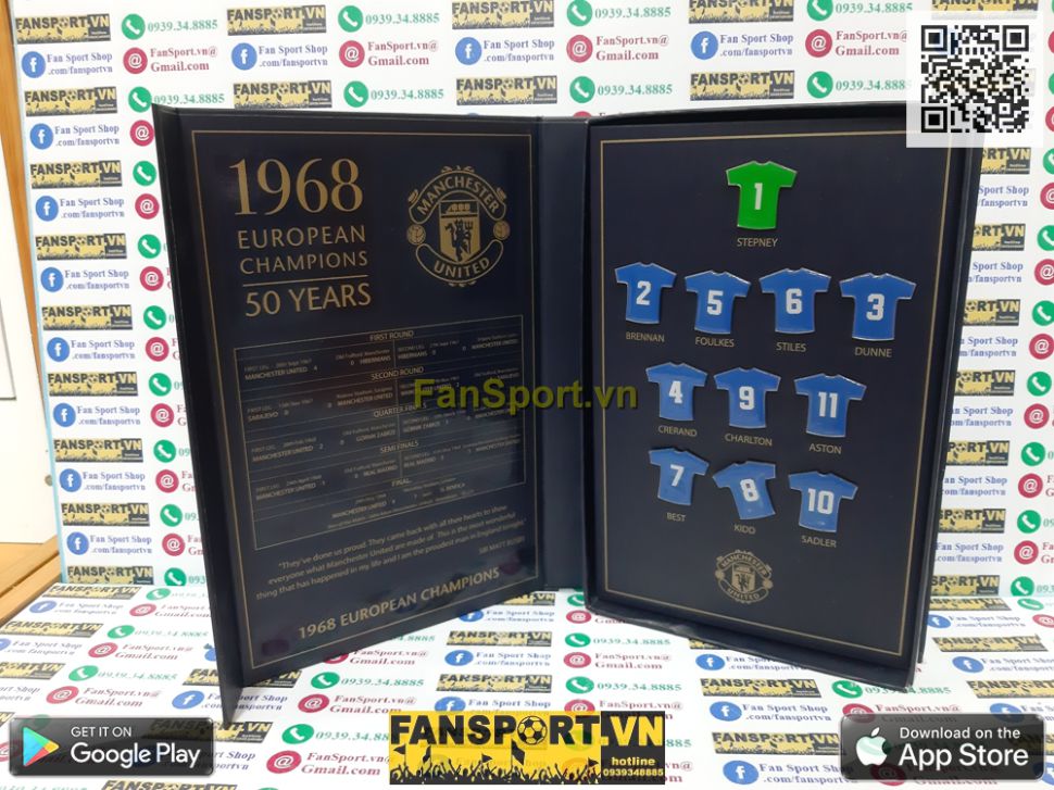 Badge 50 Years 1968 European Champions Manchester United box set 1820