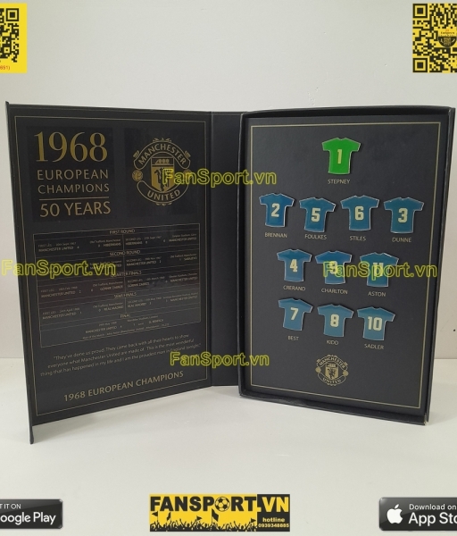 Badge 50 Years 1968 European Champions Manchester United box set
