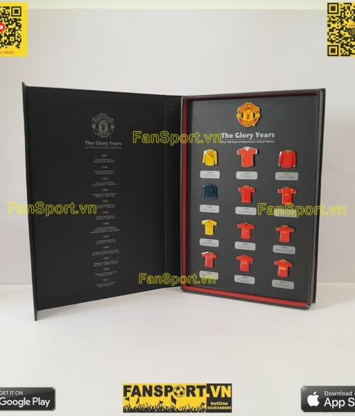 Badge The Glory Years Manchester United overs 100 year history box set