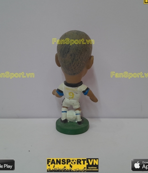 Tượng Ronaldo 9 Inter Milan 1998-1999 away white corinthian PRO012